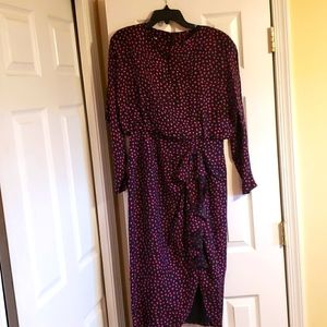 Vintage Geometric 100% silk womans dress Silk Studio size 10 from the 80's